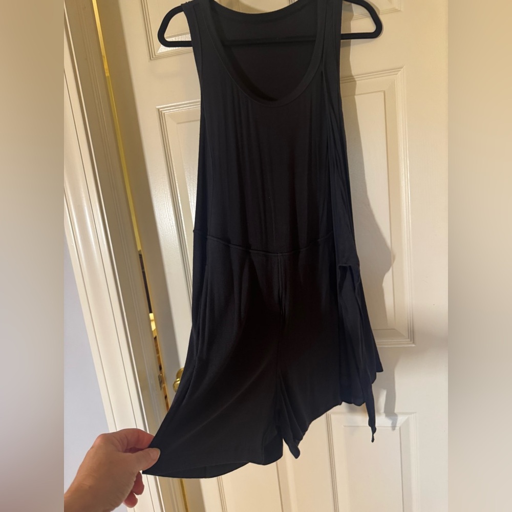 lululemon athletica Black Modal Romper with Tie Detail - Picture 9 of 10